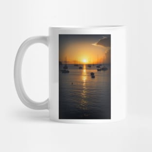 Sea Sunset Waves Mug